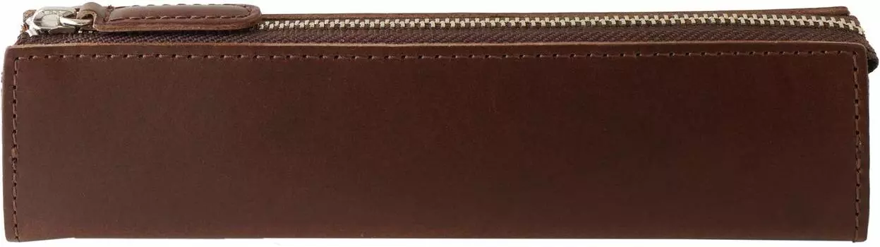 Pen Case Italian Leather M Size BT Leather Dark Brown [Slip-On] INL-4005