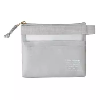 Pen case kleid mesh pouch mesh carry pouch minimal gray [Kleid]