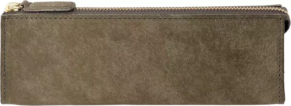 Pen case PB zipper pencil case L Grigio [Slip-On] slip-on () IPV-6501 (gray green)