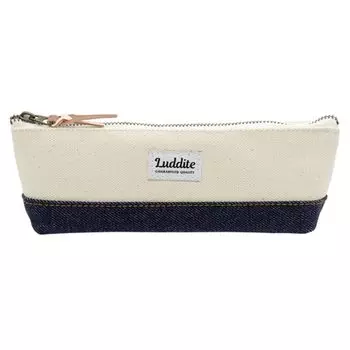 Pen Case Two Tone Boat Pen Case Natural Denim [Luddite] LD2T-BPNS-100