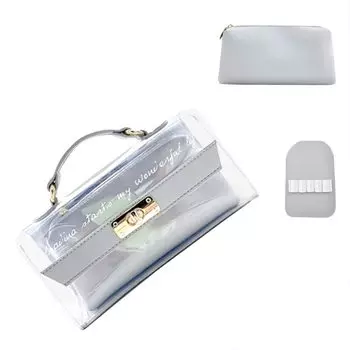 Pen Pencil Cosmetic Pen Multifunctional Tool Pen Makeup Large For Elementary School Middle School High School College Adults Case, Clear, Case,