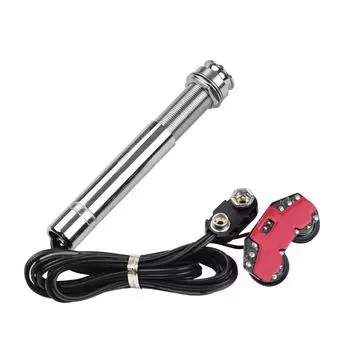 Pen Tube Style Acoustic Guitar Undersaddle Pickup Active Pickup Volume and Tone Controls with Pickup Piezo Rod Only for Acoustic серебряный