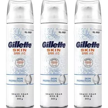 Пена для бритья Gillette Skintech, 245 г, 3 шт., корейское бритвенное лезвие