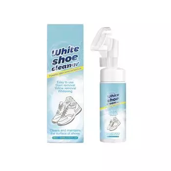 Пена для чистки обуви может удалить грязь, не повреждая обувь, а пенообразная текстура сохраняет верх обуви чистым, 100 мл One Size белый