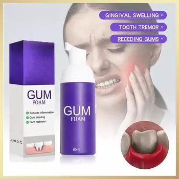 Пена для десен Мусс Анти-чувствительность Отбеливание Уход за зубами Зубная паста Мягко очищает полость рта Удаление зубных пятен Защита десен