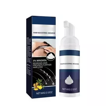 Пена для роста волос Питает Густые волосы Пена Уход за корнями волос Уход за кожей головы Для роста волос, 60 мл One Size белый