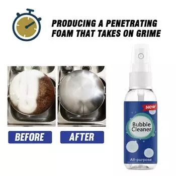 Пена для удаления тяжелых масляных пятен на кухне 30 мл One Size белый