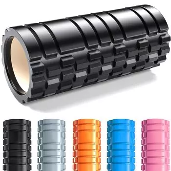 Пена Haquno Foam Myofascial Grid Пена Йога Растяжка Японское руководство по эксплуатации В комплекте Ролик, Релиз, Ролик, Шеста, Тренировка, Спорт, Фитнес, чёрный