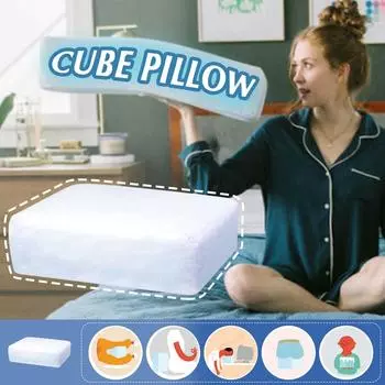 Пена с эффектом памяти, мягкая подушка, поддержка шеи белый