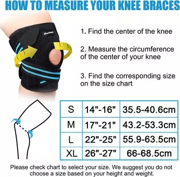 Penahan Lutut dengan Stabilisator Samping untuk Meniskus Nyeri Lutut Robek ACL MCL Pemulihan Cedera Dukungan Lutut Dapat Disesua M синий