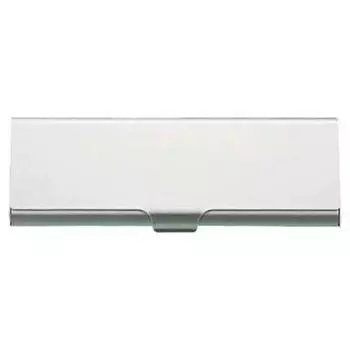 Пенал алюминиевый MUJI плоский, размеры 60 x 175 x 15 мм, прибл. серебряный