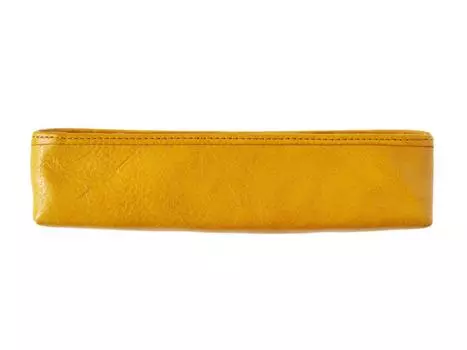 Пенал AZ кожаный желтый Slip-on IAZ-4802