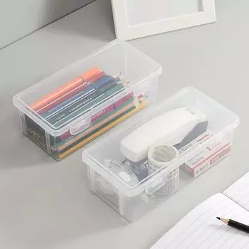 Пенал большого объема, прозрачный канцелярский чехол, пенал, цветной карандаш, детский карандаш для рисования, эскиз, пенал