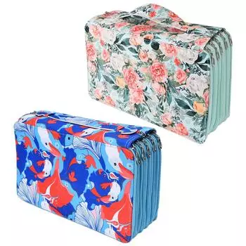 Пенал большой емкости 100 слотов изысканное мастерство износостойкий легкий портативный Ros Green Rose