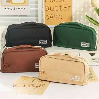 Пенал большой емкости с несколькими слоями секретного хранения, удобный для переноски в путешествиях и хранения на открытом воздухе