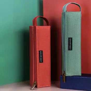 Пенал большой емкости Simple Ins молния канцелярская сумка для студентов
