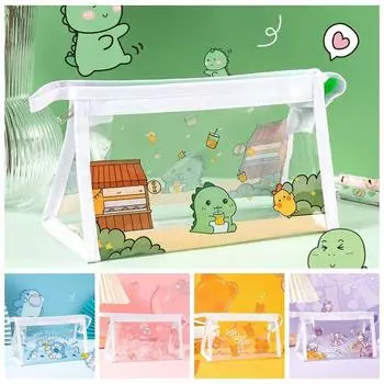 Пенал большой емкости, сумка для хранения ручек из ПВХ, органайзер для канцелярских принадлежностей, школьные и офисные принадлежности D