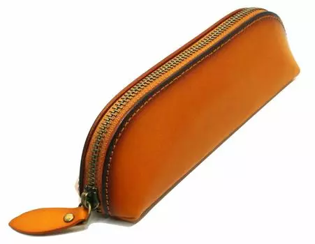 Пенал Camel из натуральной кожи, 15 предметов, мягкий кожаный пенал для шитья Chuck, тонкий пенал из легкой кожи Tochigi, большая емкость, стильные треугольные канцелярские принадлежности