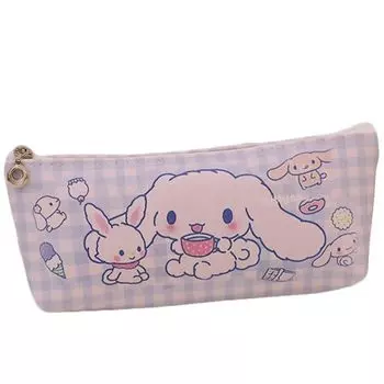 Пенал Cinnamoroll, симпатичный пенал Sanrio, большая вместимость, для детей и взрослых, простой мешочек, для учеников начальной школы, учеников средней школы, старшеклассников