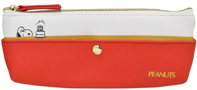 Пенал Delfino с двойным карманом PEANUTS Snoopy P-13051