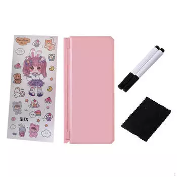 Пенал для чтения, подставка для карандашей, маркер, ручка, складная, симпатичная, многофункциональная, жесткая для розовый