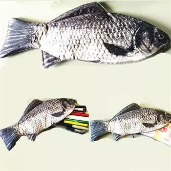 Пенал для канцтоваров в виде рыбы карп