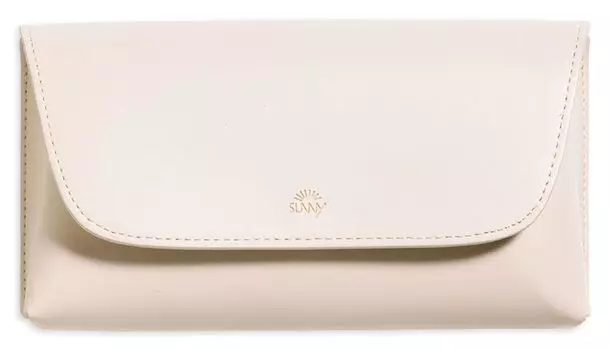 Пенал для ручек Iroha Publishing Пенал SUNNY FLAT PEN POUCH янтарно-белый [Iroha Publishing] LSPL-03