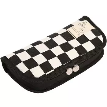 Пенал для ручек в корейском стиле смайлик клетчатый чехол для ручки корейские канцелярские принадлежности корейские канцелярские принадлежности