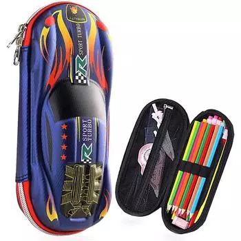 Пенал для суперкара большой емкости, чехол для автомобильной ручки из ЭВА, пенал для гоночного автомобиля, пенал, ящик для хранения для школьников, мальчиков, подростков, детей ясельного возраста