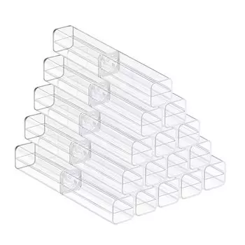 Пенал Hepatton, набор из 15 акриловых ручек, прозрачный пенал для перьевых ручек, футляр для аксессуаров, квадратная подарочная коробка, канцелярские принадлежности для обучения