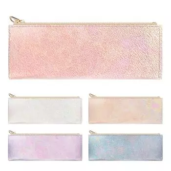 Пенал из натуральной кожи Пенал из натуральной кожи Держатель для ручек Компактный тонкий канцелярский чехол для хранения пишущих инструментов Кожаный чехол Сделано в Италии Aurora (розовый)