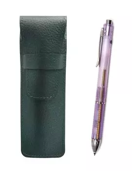 Пенал из зернистой кожи Moss Green 3 Mecha Japan Clear Set Purple SASMG-CL3M-V фиолетовый