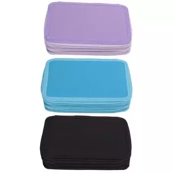 Пенал Изысканный, высокопрочный, большой емкости, удобный на ощупь, большой пенал для дома Black