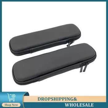 Пенал легкий противоударный пенал черный жесткий чехол гарнитура аксессуары портативный пенал высококачественная кожа ткань 195 X 60 X 35