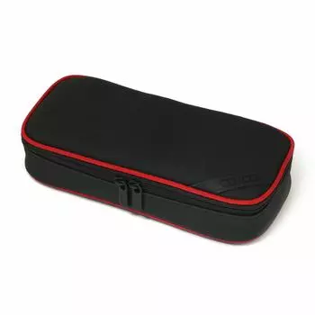 Пенал LOONLOON 660 Rainy Pencil Case, черный, большой емкости, стильный, многофункциональный, простой, двухэтажный чёрный