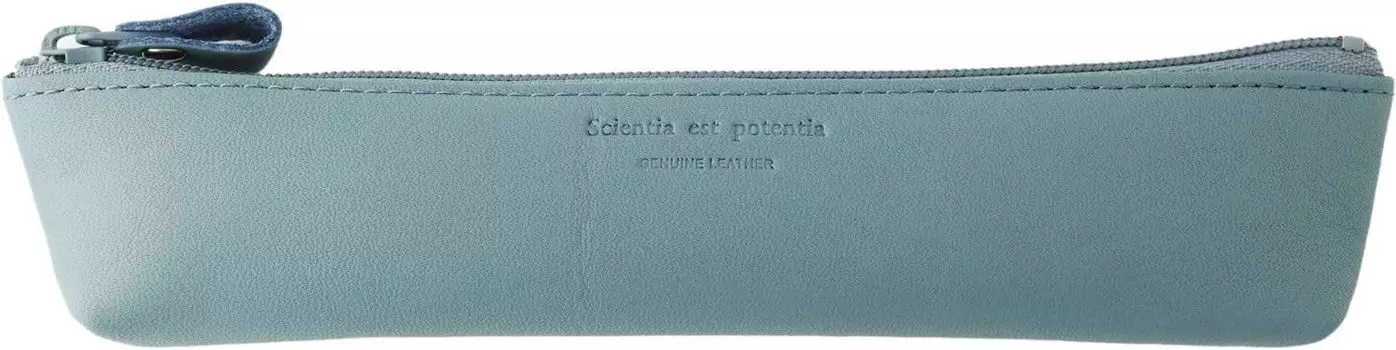 Пенал Noir Pen Case Series кожаный серо-голубой [Slip-On] Slip-on NSL-2404