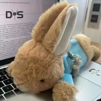 Пенал-органайзер с застежкой-молнией, сумка для ручек в форме плюшевого кролика, большая вместимость, органайзер для канцелярских принадлежностей Rabbit