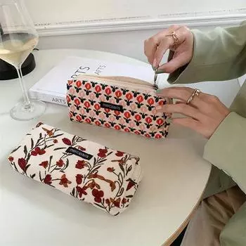 Пенал ретро пенал Trousse Scolaire вельветовый пенал пенал пенал