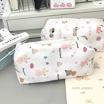 Пенал Rimple большой емкости, пенал с принтом Animal Park, сумка для хранения канцелярских принадлежностей для школьников большой емкости