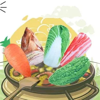 Пенал с имитацией еды, вместительная сумка для хранения канцелярских принадлежностей, плюшевая сумка для карандашей для студентов и детей Bam1boo shoots