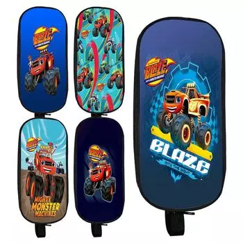 Пенал с изображением машинок-монстров и Вспыша, вместительная сумка для ручек, кавайная косметичка, школьные канцелярские принадлежности для офиса 1