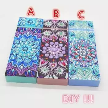Пенал с яркими бриллиантами своими руками, пенал с алмазной росписью, ящик для хранения канцелярских принадлежностей для студентов, необходимый для обучения B