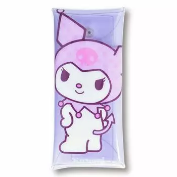 Пенал Sanrio Пенал держатель для аксессуаров Kuromi Прозрачный многофункциональный чехол L Размер sanrio0015 Фиолетовый [Sanrio] (КРМ-005)