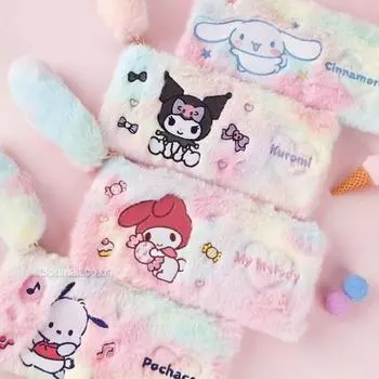 Пенал Sanrio Rainbow Pouch New School, 1 шт., булочка с корицей