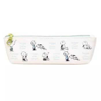 Пенал Snoopy Пенал Плоский Чехол для ручек Чехол для ручек Плоский Чехол Письменные принадлежности Канцелярские принадлежности Коробка Fude Charlie Brown Mini Small Simple