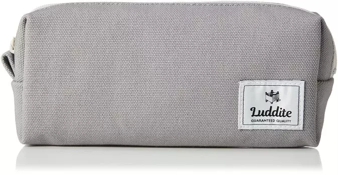 Pencil Case Luddite Gusset Pencil Case Canvas Gray [Luddite] LDH-BXPN-18