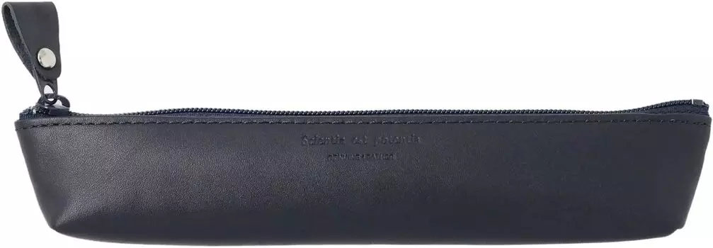Pencil Case Noir Leather Navy Slip-on NSL-2404 тёмно-синий