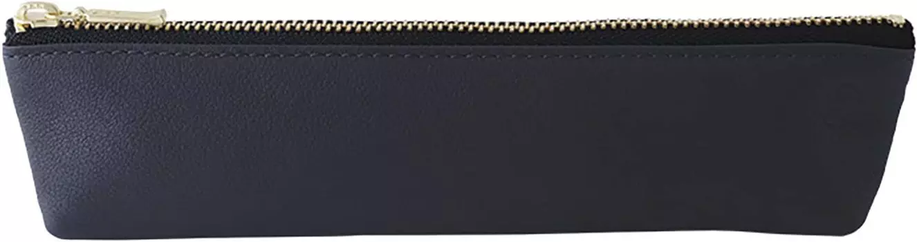 Pencil Case OSL Leather Dark Navy [Slip-On] OSL-1801 Slip-on