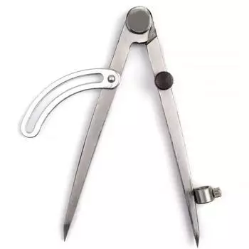 Pencil Marking Compass-Circle Maker Adjustable Cross Line Compasses Steel Wing Divider Woodworking 125mm