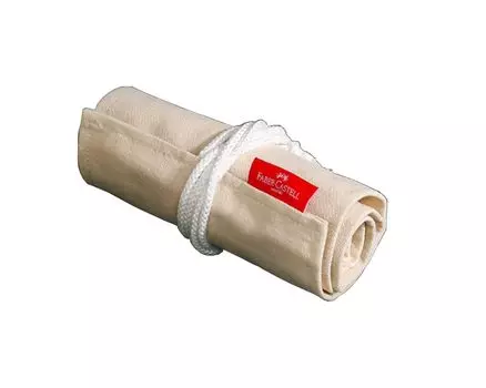 Pencil Roll 72 Colors Natural 573076 Colored Pencil Case Canvas Roll Type Simple White Paint Brush Case Tool Holder Pen Holder Brush Storage Compact